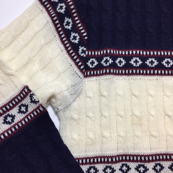 HP🎉 VTG Steep Slopes Cable Knit Christmas Sweater - Picture 5 of 7